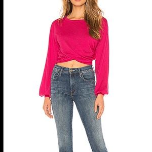 Clarice sweater in bright pink
